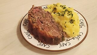 Meatloaf and Garlic Mashed Potatoes