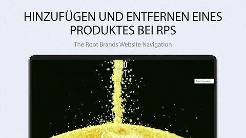 03 Hinzufügen oder Entfernen eines Elements zu RPS | Website-Navigation | Die ROOT-Marken