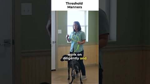 Teaching Your Dog Threshold Manners