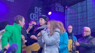 Climate Protestor Gets Pissed At Greta Thunberg For Anti-Israel Rant