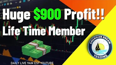 Huge $900 Profit Life Time Member Stock Market