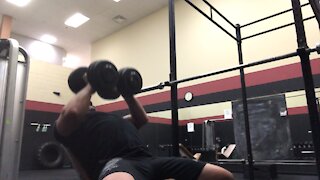 INCLINE CLOSE GRIP DB PRESSES