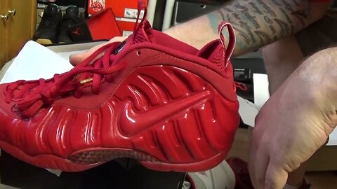 UNBOXING Review (YEEZY/RED OCTOBER) NIKE FOAMPOSITE PRO" Gym red