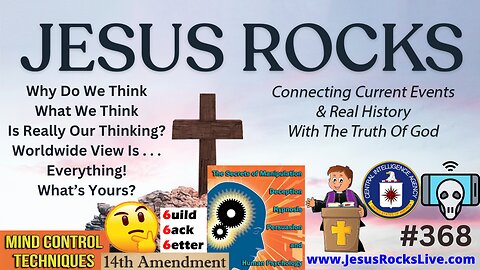 #283 Why Do We Think What We Think, Is Really Our Thinking? Worldwide View Is...EVERYTHING! What's Yours? They've Been Brainwashing & Indoctrinating Us Since Birth With ALL THEIR LIES | JESUS ROCKS - LUCY DIGRAZIA