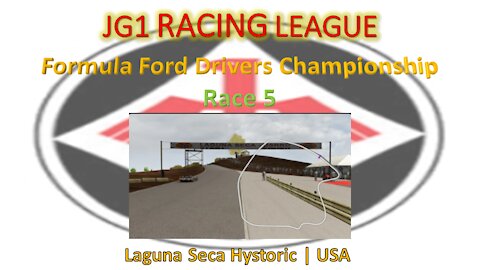 Race 5 - 6 | JG1 Racing League | Formula Ford Drivers Championship | Laguna Seca Hystoric | USA