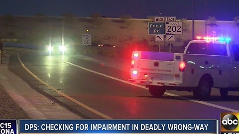 DPS investigating impairment in deadly wrong way crash Tuesday