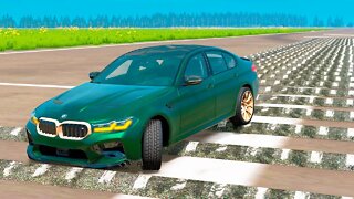 BMW M5 CS vs 100 Speed Bumps – BeamNG.Drive
