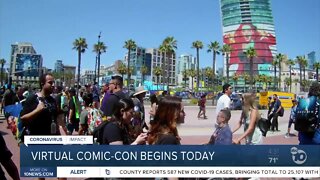 Virtual Comic-con begins today