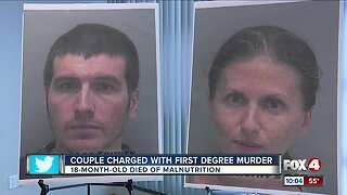 Cape Coral parents charged with murder in toddler's malnutrition death