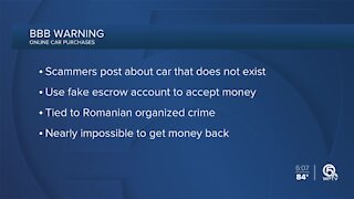 Better Business Bureau warns of car scam based overseas