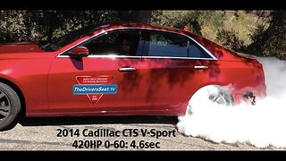 2014 Cadillac CTS V-Sport Burnout