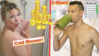 We did the BILLIONAIRE MORNING ROUTINE for 3 days! 🤑