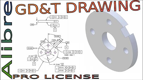 Alibre- Lets Make a GD&T Drawing |JOKO ENGINEERING|