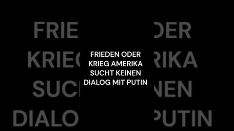 Biden lehnt Verhandlungen mit Putin ab ? 3.WELTKRIEG ALS FOLGE !!!!????