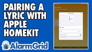 Pairing the Lyric Alarm System with Apple HomeKit