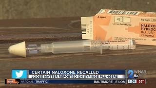 Naloxone, drug used to reverse opioid overdoses, being recalled