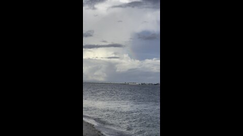 Rainbow by Sanibel City Pier 4K