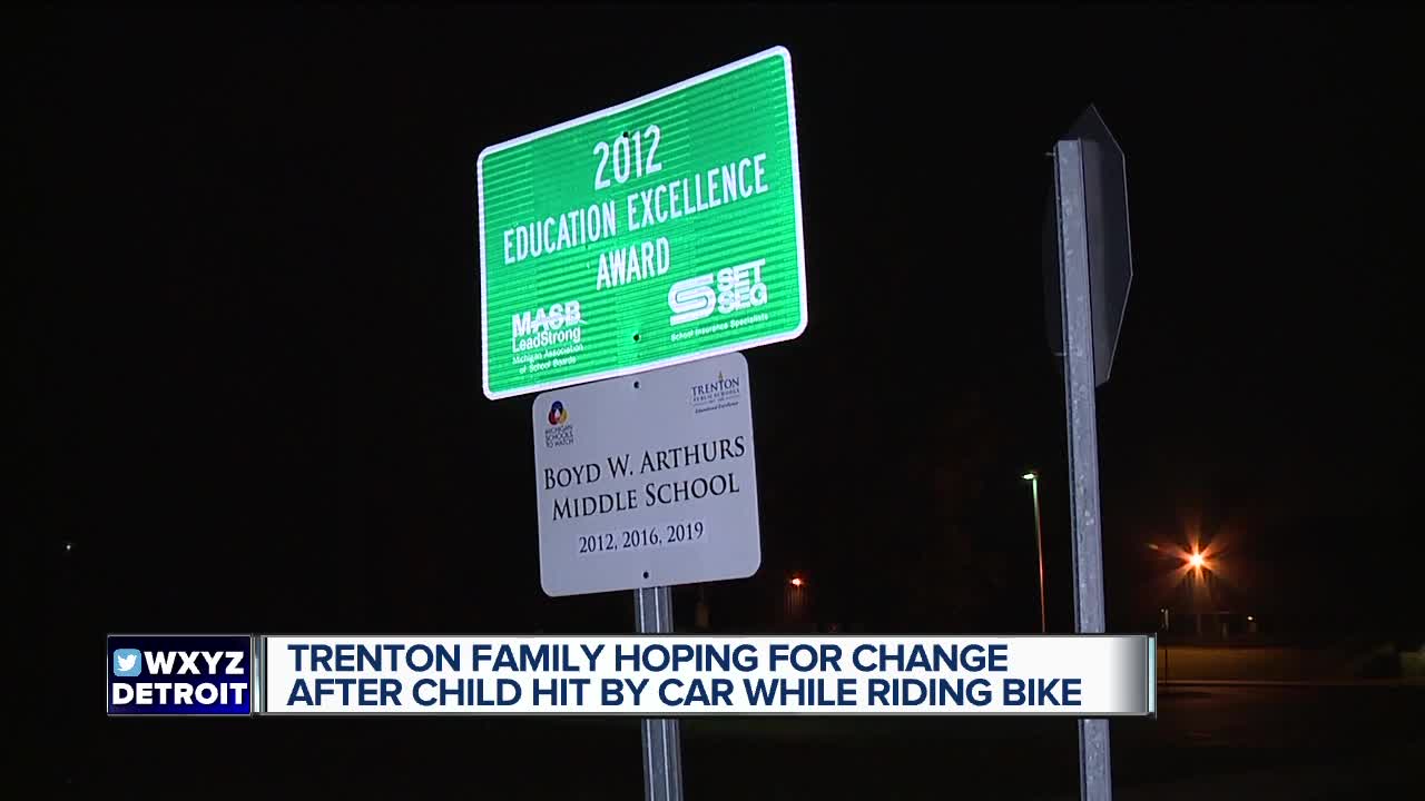 Trenton family hoping for change after child hit by car while riding bike