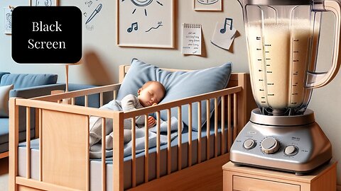 Blender White Noise for Baby Sleep: Black Screen Soothing Sound - 10 Hours