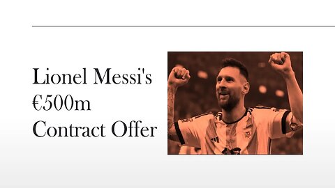 Lionel Messi's Contract Offer Reaches €500m Amid Fierce Saudi Arabian Competition
