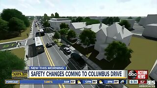 Safety changes coming to Columbus Drive from Nebraska Avenue to 14th Street in Tampa