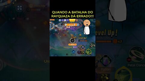 QUANDO A BATALHA DO RAYQUAZA DÁ TUDO ERRADO 🤬🤬POKÉMON UNITE #shorts #burucharizard #pokemonunite