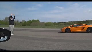 DRAG RACE Nismo GTR vs Lamborghini Aventador S 740 HP vs 600 HP! [4k]