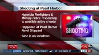 Shooting reported at Pearl Harbor