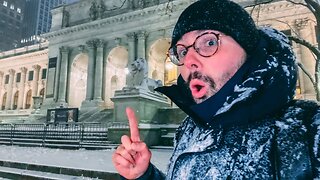NYC Live: Snowstorm in Midtown Manhattan