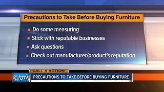 Precautions to take before buying furniture