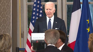 Biden's New Origin Story Gets Even Wilder At State Dinner, While Jill's Dress Is Just Awful