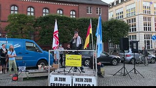 Greifswald - Handtuch Heiko mit einer Rede an die Bürger 04-09-2023