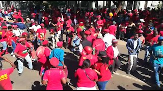 EFF members picket outside Morocco embassy (dKa)