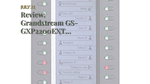 Review: Grandstream GS-GXP2200EXT Expansion Module for VoIP Phone