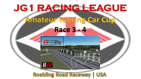Race 3 - 4 | JG1 Racing League | Amateur Touring Car Cup | Roebling Road Raceway | USA