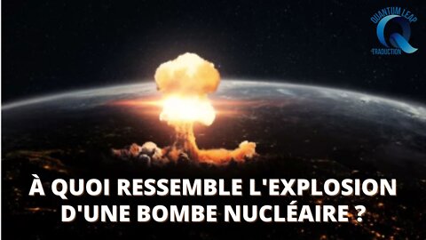 POUVEZ-VOUS DÉCRIRE LE JOUR OÙ LA BOMBE NUCLÉAIRE A ÉTÉ LARGUÉE ?