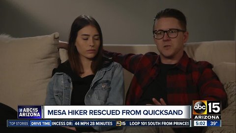 Mesa hiker talks about Utah quicksand rescue