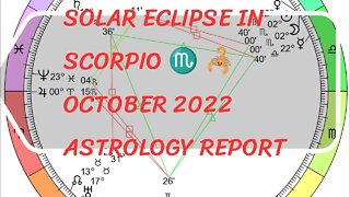 ASTROLOGY SOLAR ECLIPSE IN SCORPIO 🦂♏ OCTOBER 25TH 2022