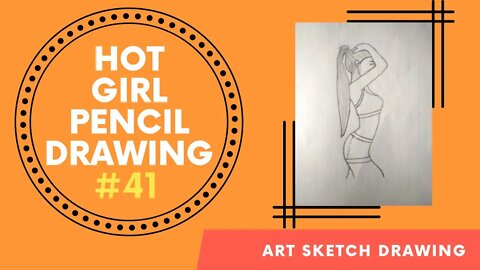 How to Draw a Girl with Ponytail Hairstyle ll Beautiful Girl Pencil Drawing