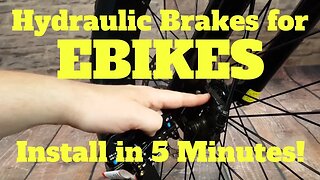 How to install Hydraulic Brakes on Ebikes in 5 minutes! Keep your Brake switches intact