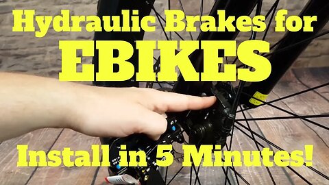 How to install Hydraulic Brakes on Ebikes in 5 minutes! Keep your Brake switches intact