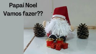 Papai Noel de tecido lindo!