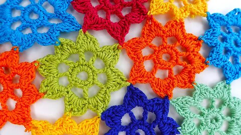 Super easy, very useful how to join flowers for blanket or top