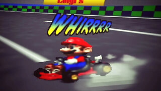 mario with a car