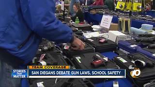 San Diegans debate gun laws, school safety