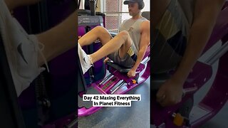 Heavy Leg Day Workout At Planet Fitness! #shorts