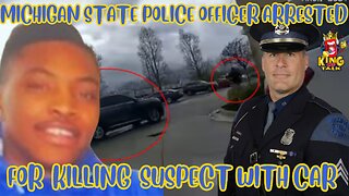 MICHIGAN STATE TROOPER CHARGED WITH MURDER AFTER HITTING SUSPECT WITH CAR