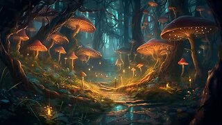 Soothing Fantasy Forest Music - Night Mushroom Woods ★956