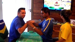 Friends Help Deaf-Blind Man Experience World Cup Frenzy