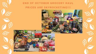 End of October Grocery Haul ~Prices are Skyrocketing!~